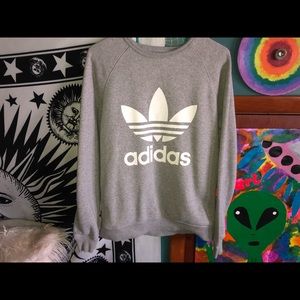 ADIDAS gray sweater